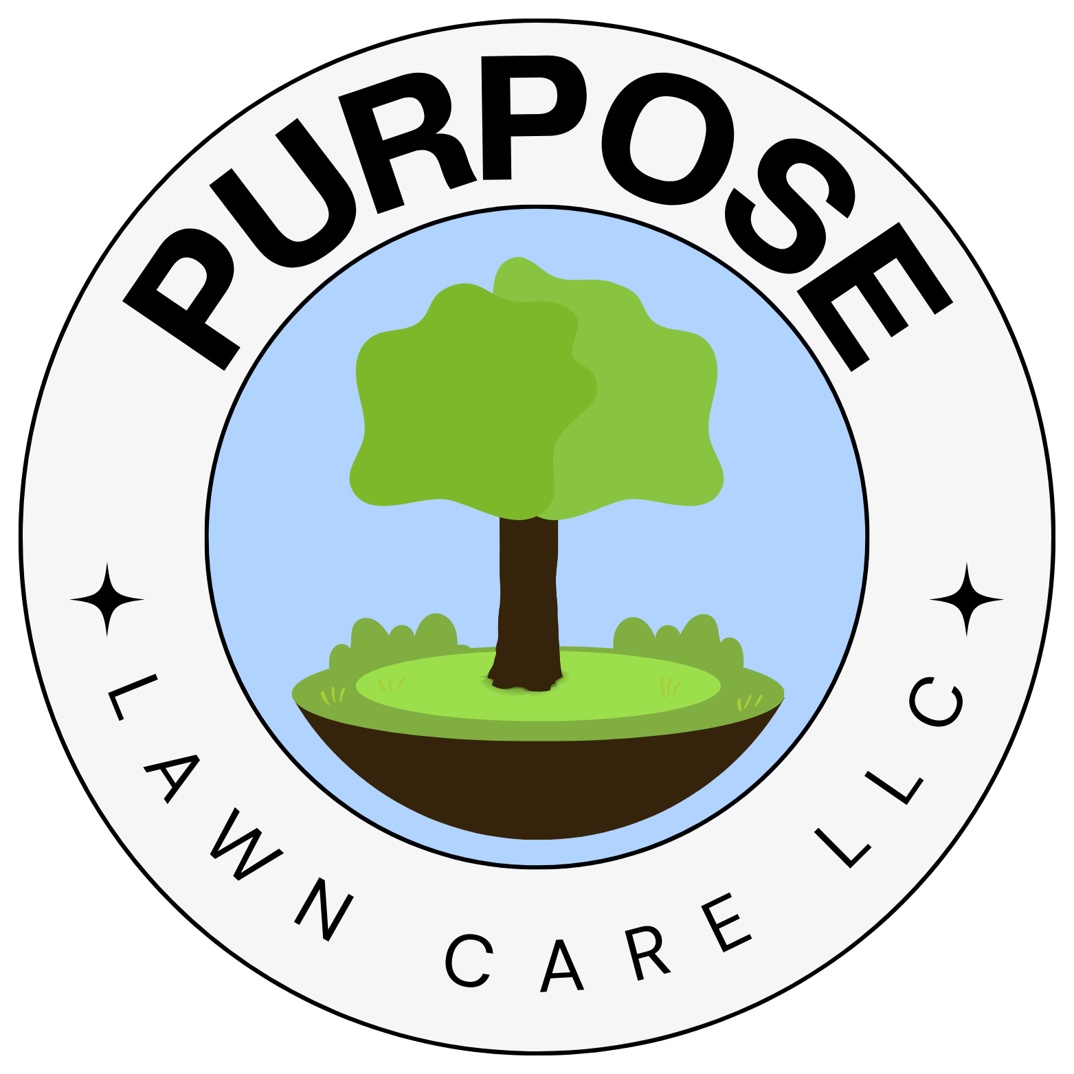 Purpose Lawn Care Logo